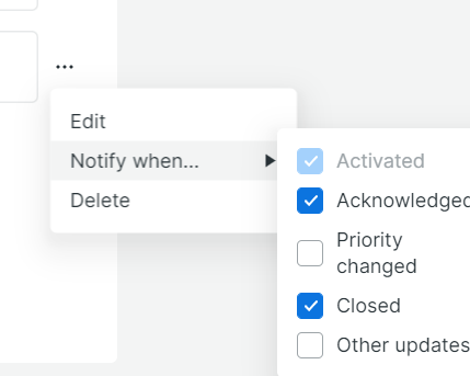 Select when to notify.